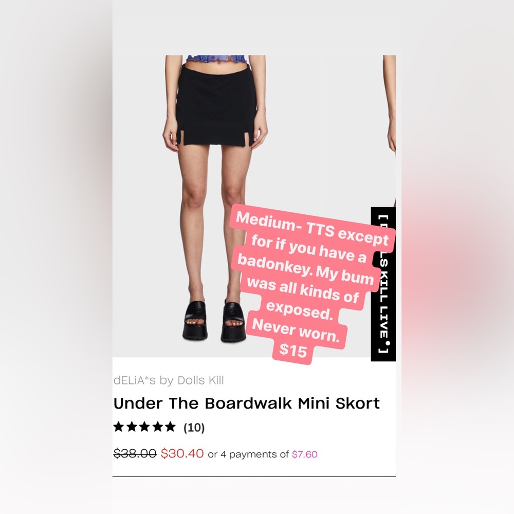 Black Skort